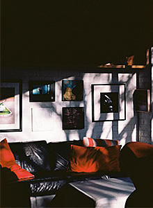 lounge with artwork on the wall